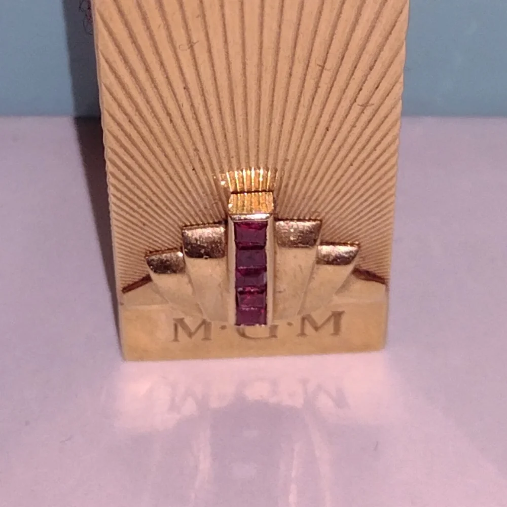 Tiffany & Co. MGM Studios Ruby Art Deco YG Custom Made for Your STAR - Picture 6 of 7